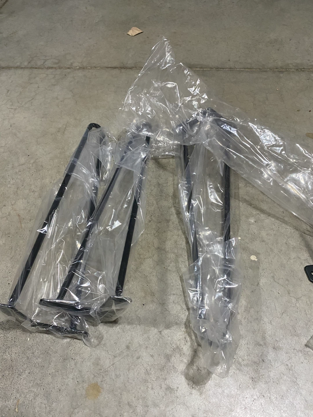 Black Metal Hairpin Legs with Screws and Feet (Set of 4)