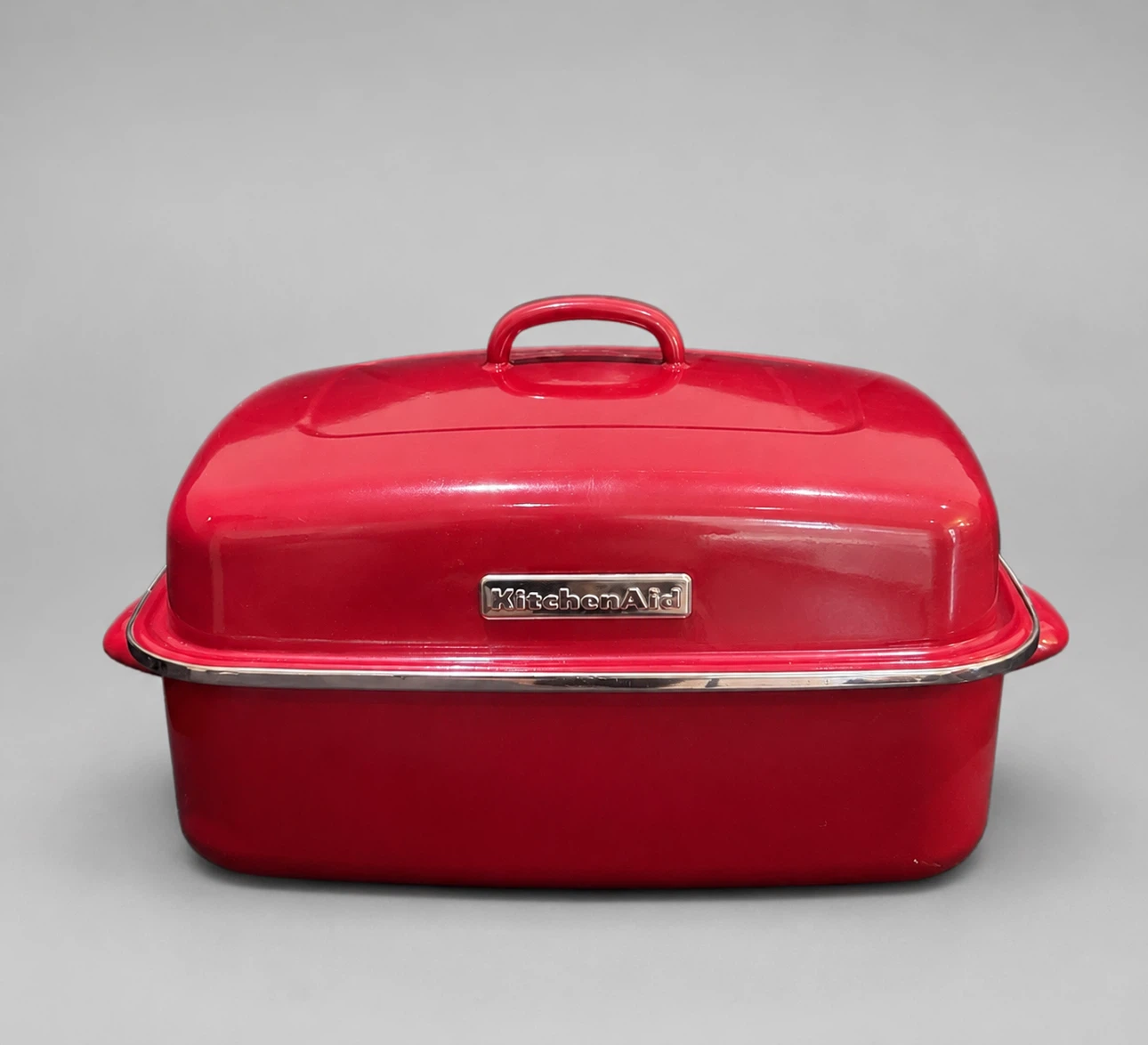 KitchenAid Enamel Double Roaster with Lid and Rack