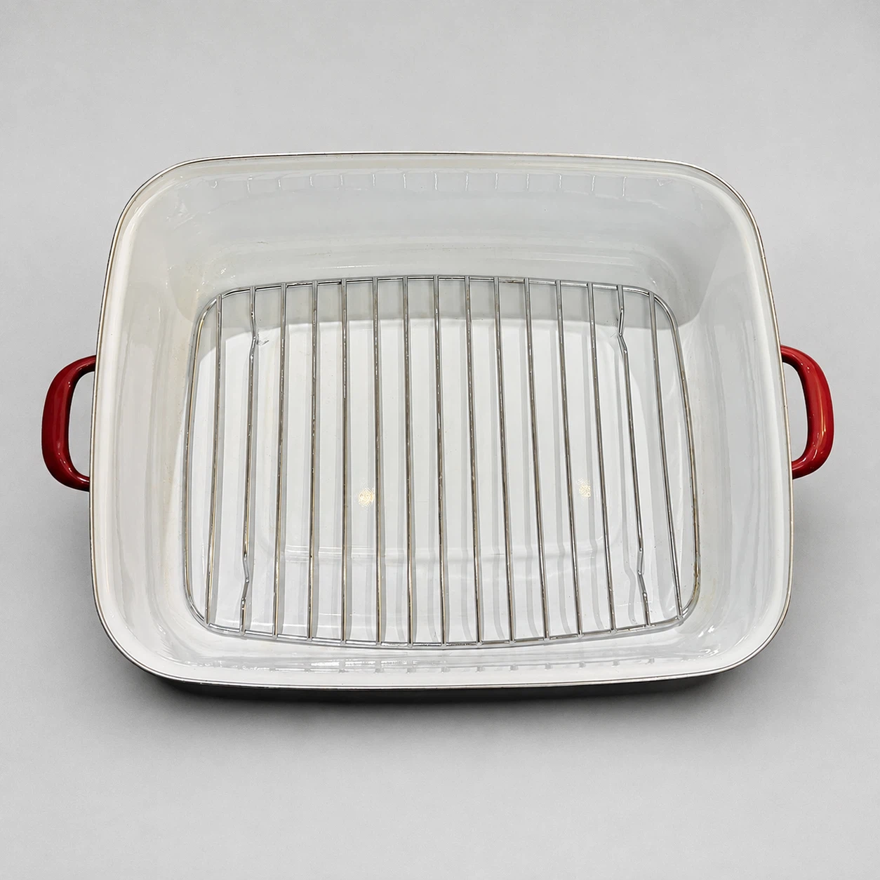 KitchenAid Enamel Double Roaster with Lid and Rack - photo 2