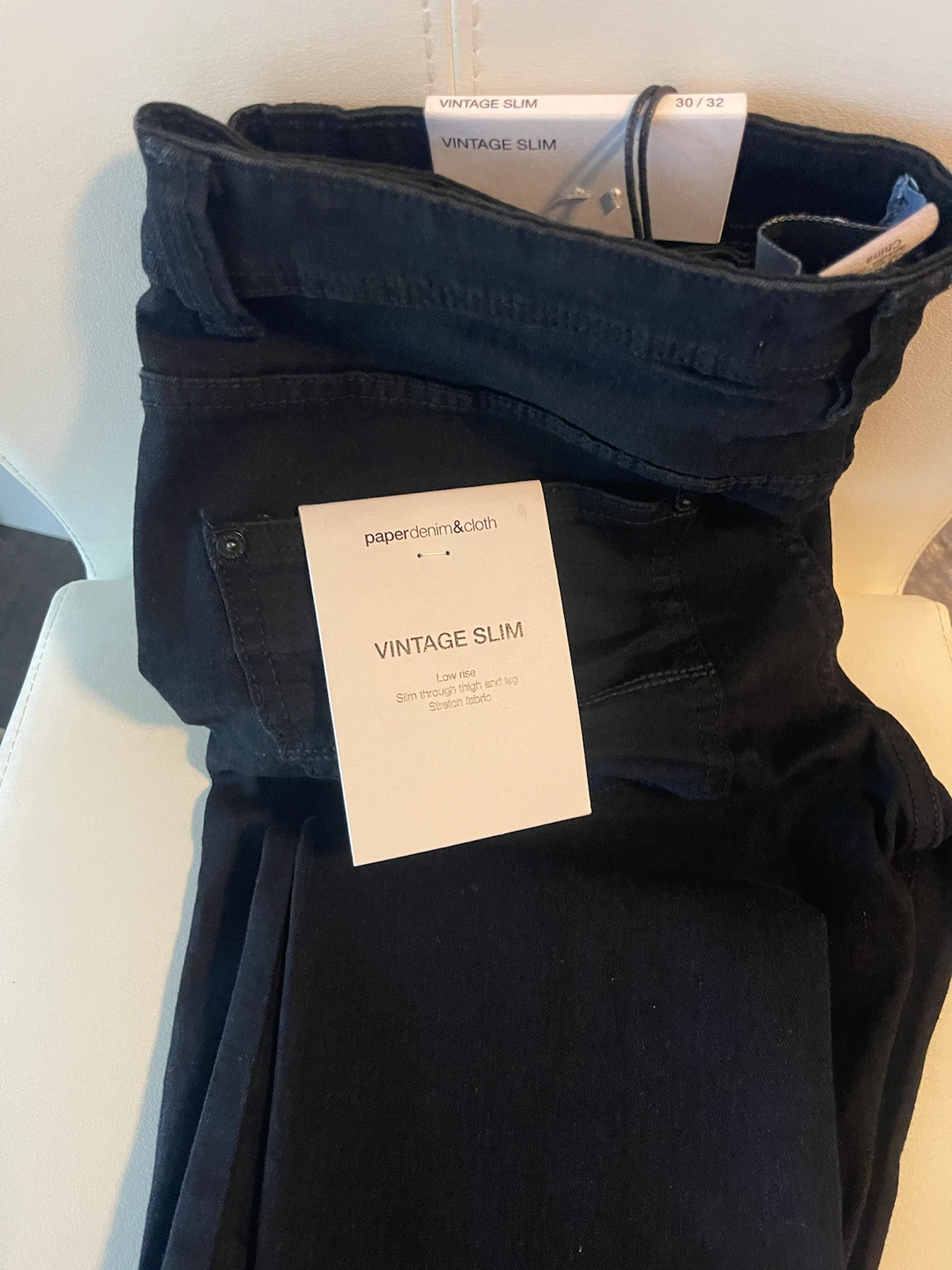 Paper Denim & Cloth Vintage Slim Jeans 30/32 Black - photo 2