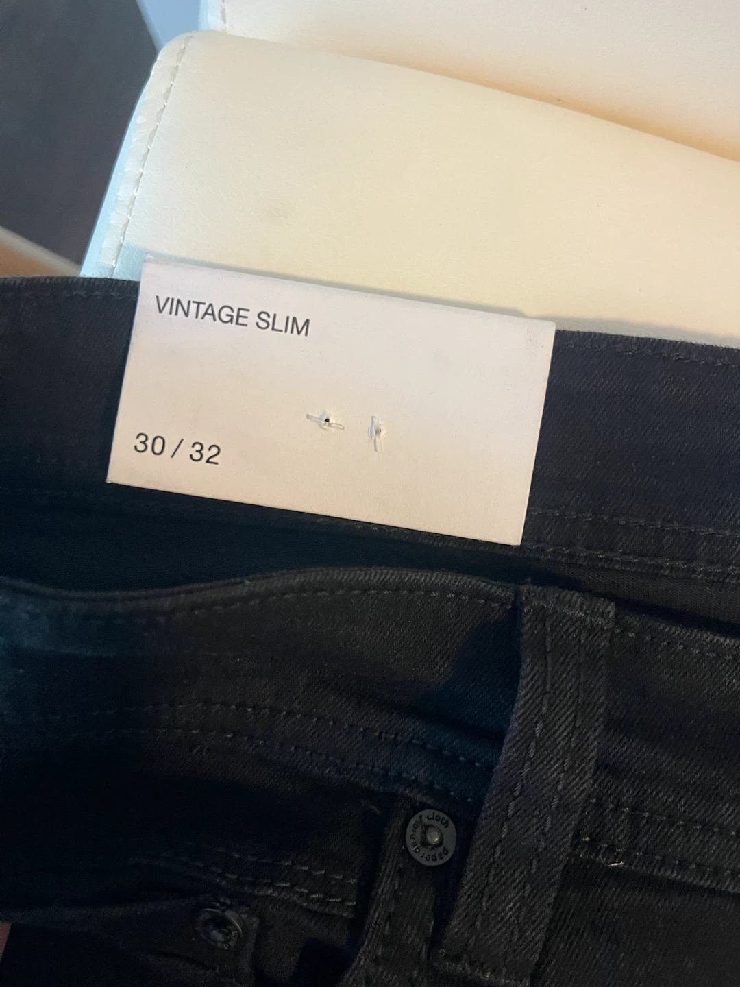 Paper Denim & Cloth Vintage Slim Jeans 30/32 Black - photo 3