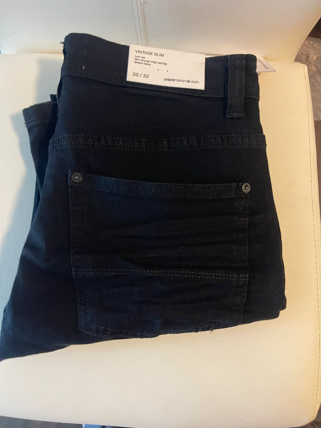 Paper Denim & Cloth Vintage Slim Jeans 30/32 Black - photo 4