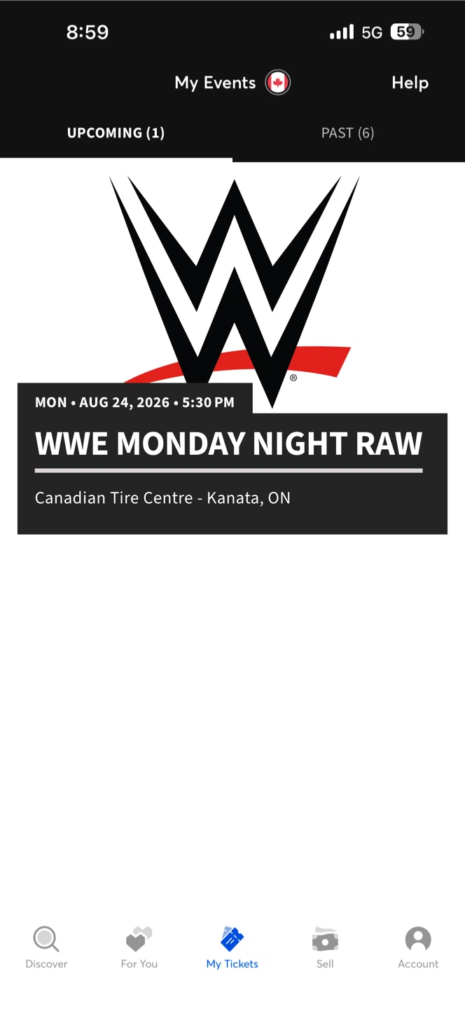 WWE Monday Night Raw Tickets