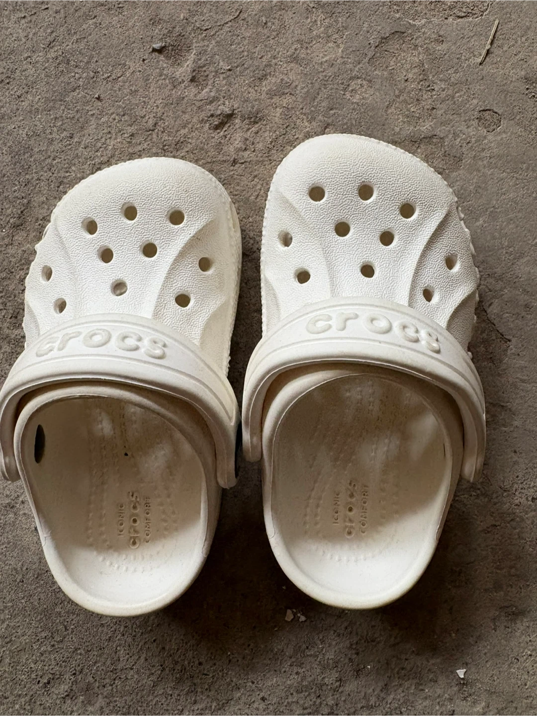 White Crocs Clogs Size C6