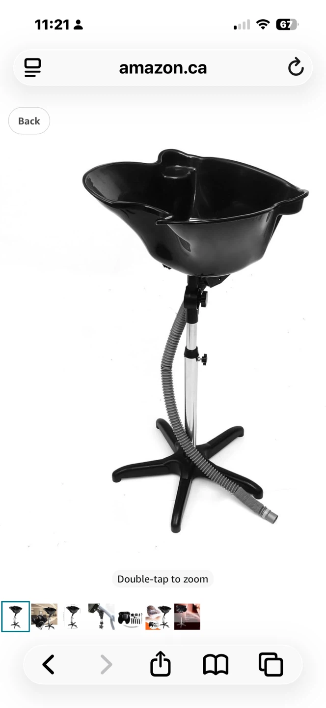 Free Black Portable Hair Washing Basin