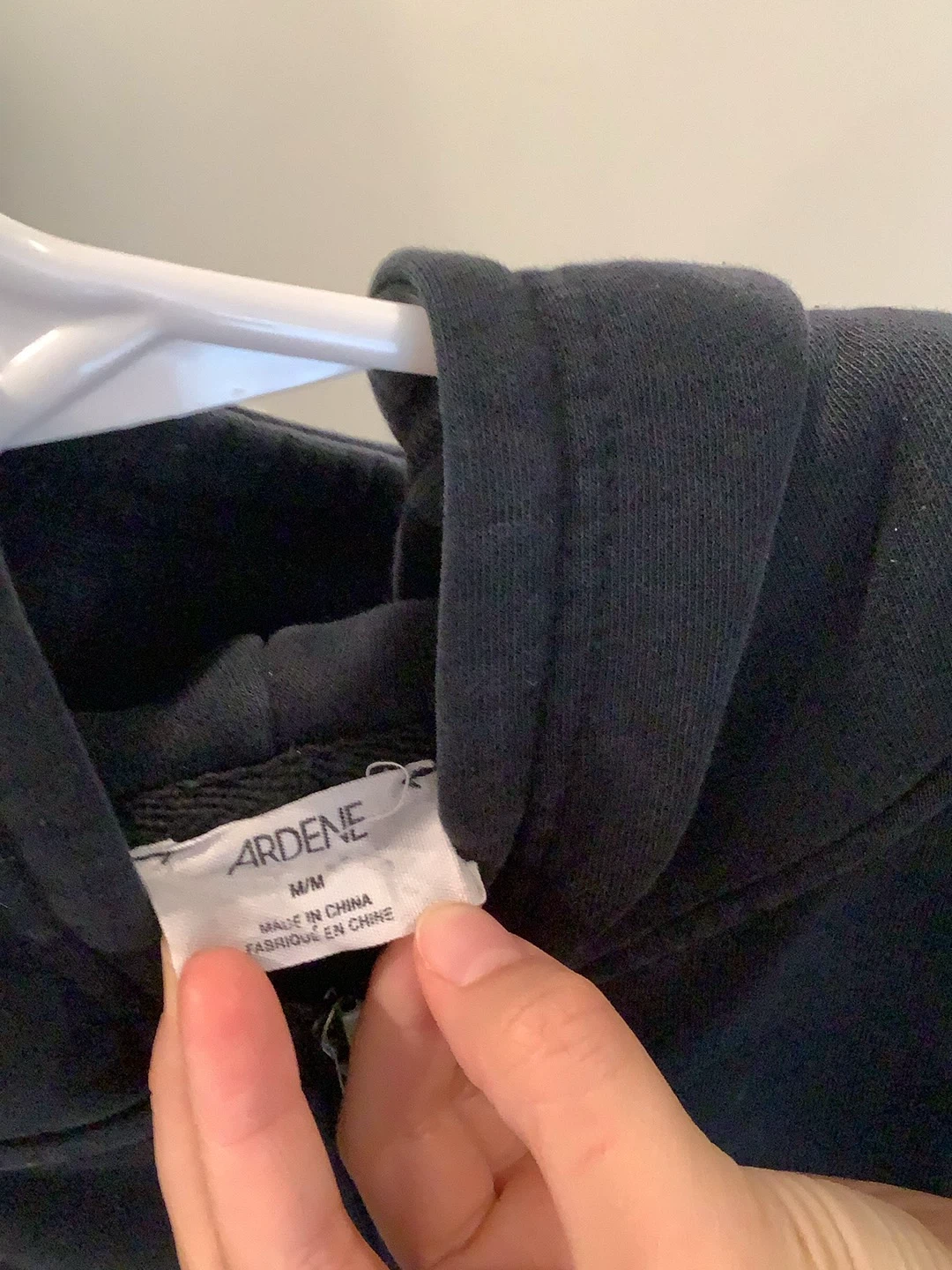 Ardene Black Cropped Zip-Up Hoodie - photo 5