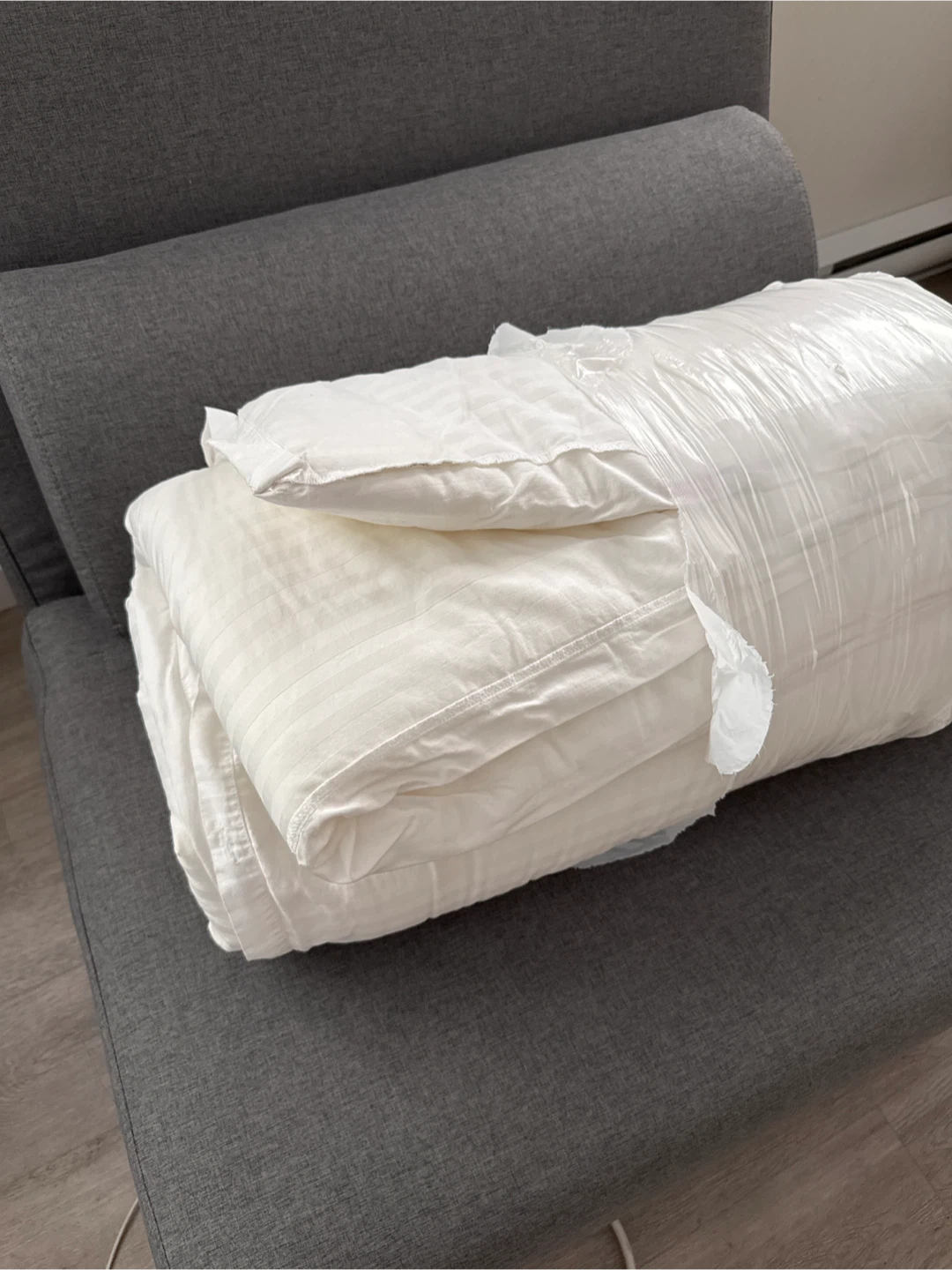 White Duvet with cover