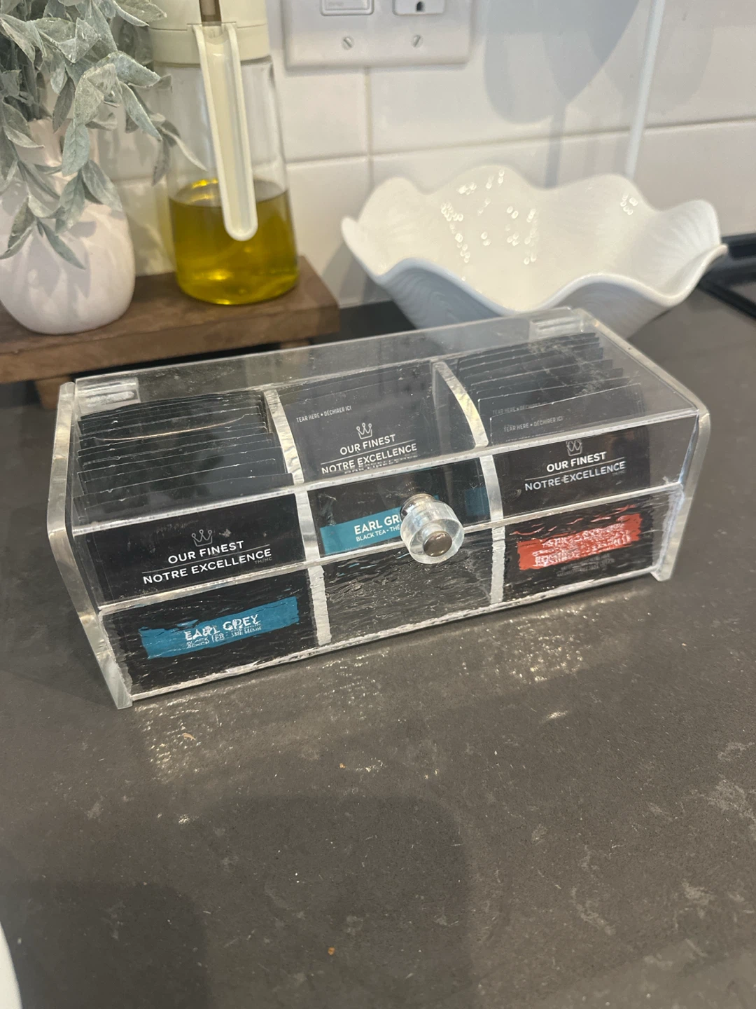 Acrylic Tea Box (will include tea bags for free)