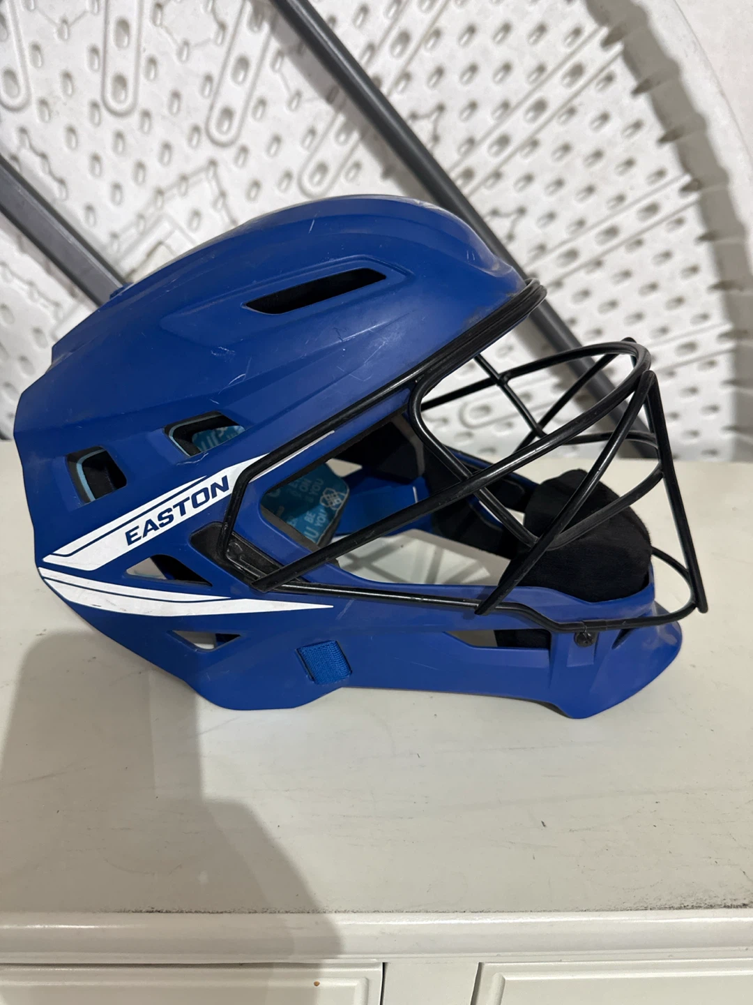 Easton Blue Baseball Catcher's Helmet