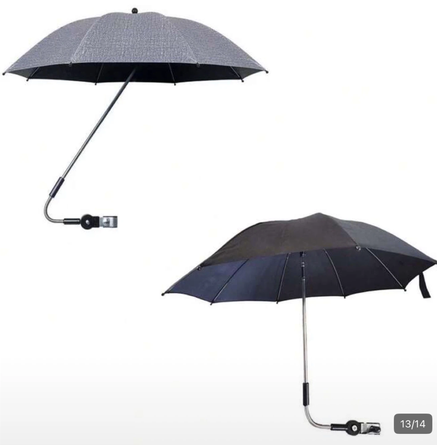 Black Umbrella with Stroller Clip - photo 3