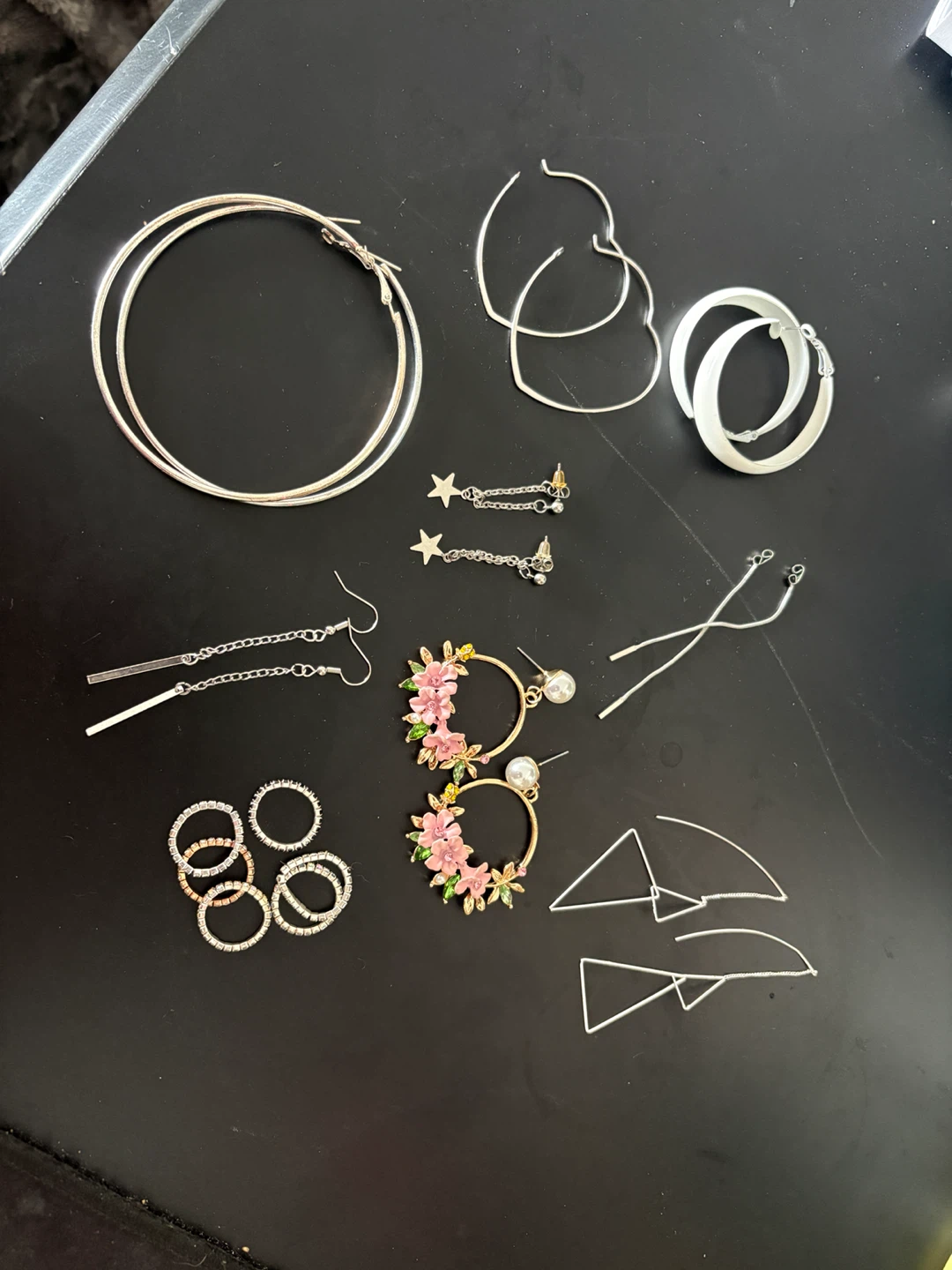 Assorted Earrings and Rings Set