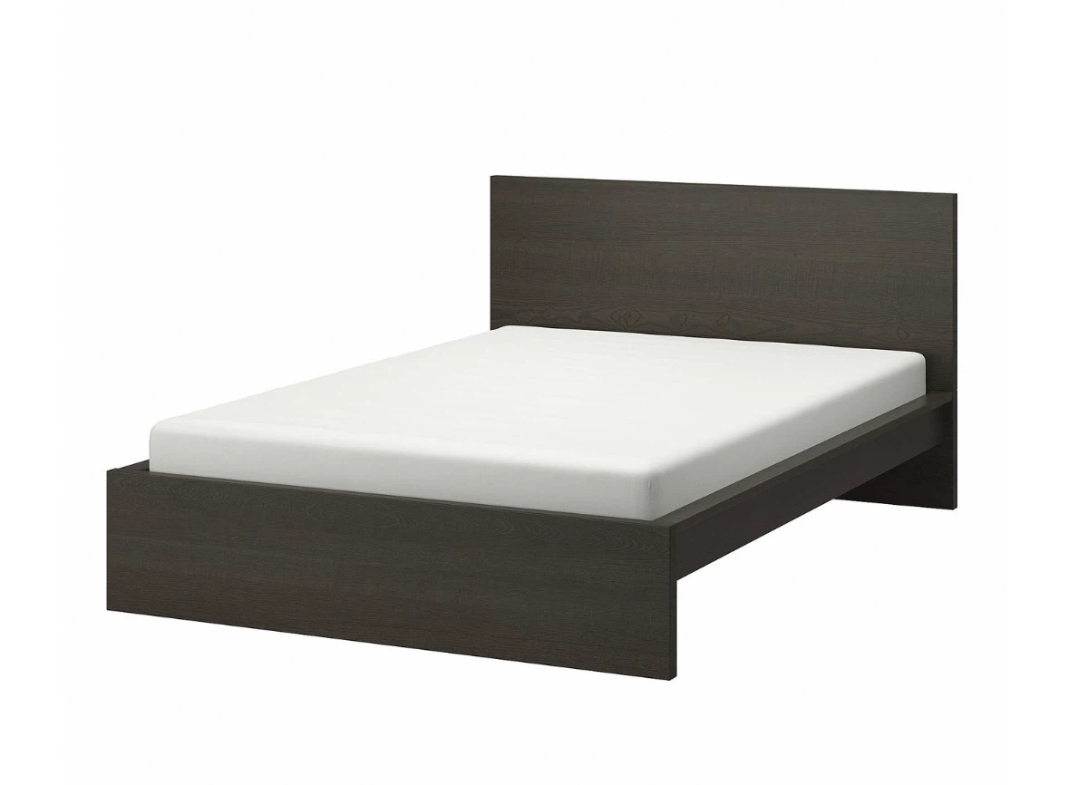 IKEA MALM Bed Frame (Queen) with two storage boxes