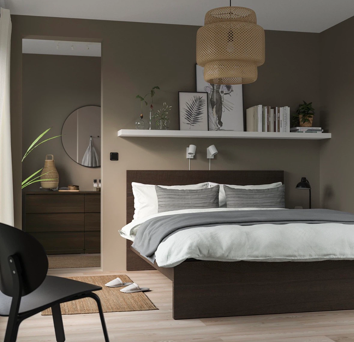 IKEA MALM Bed Frame (Queen) with two storage boxes - photo 2
