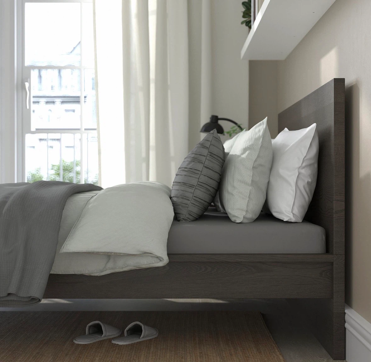 IKEA MALM Bed Frame (Queen) with two storage boxes - photo 3