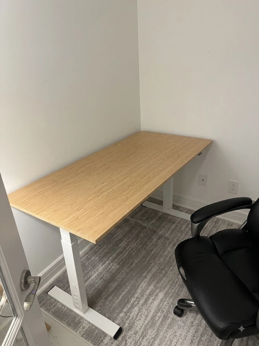 Standing Desk - Premium Bamboo Single-Piece Top