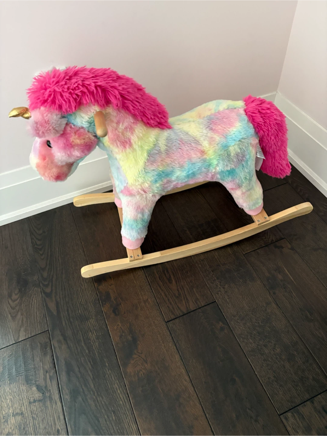 Plush Unicorn Rocking Horse
