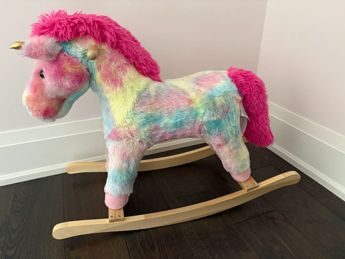 Plush Unicorn Rocking Horse - photo 2