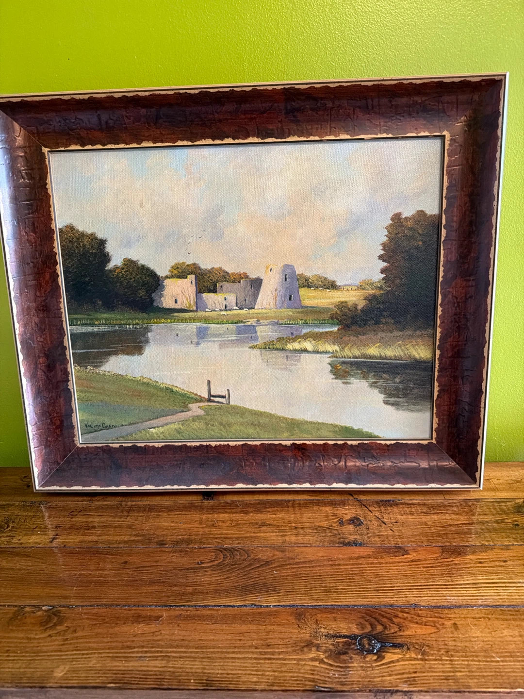Val McGann Oil Painting - "Evening Tide Maine"