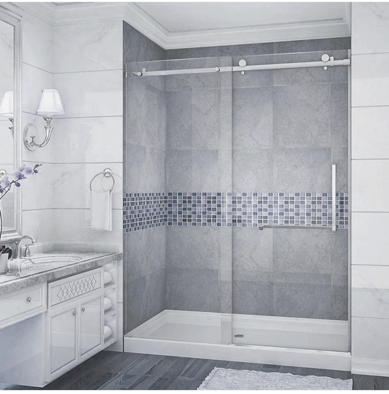 Sliding shower door