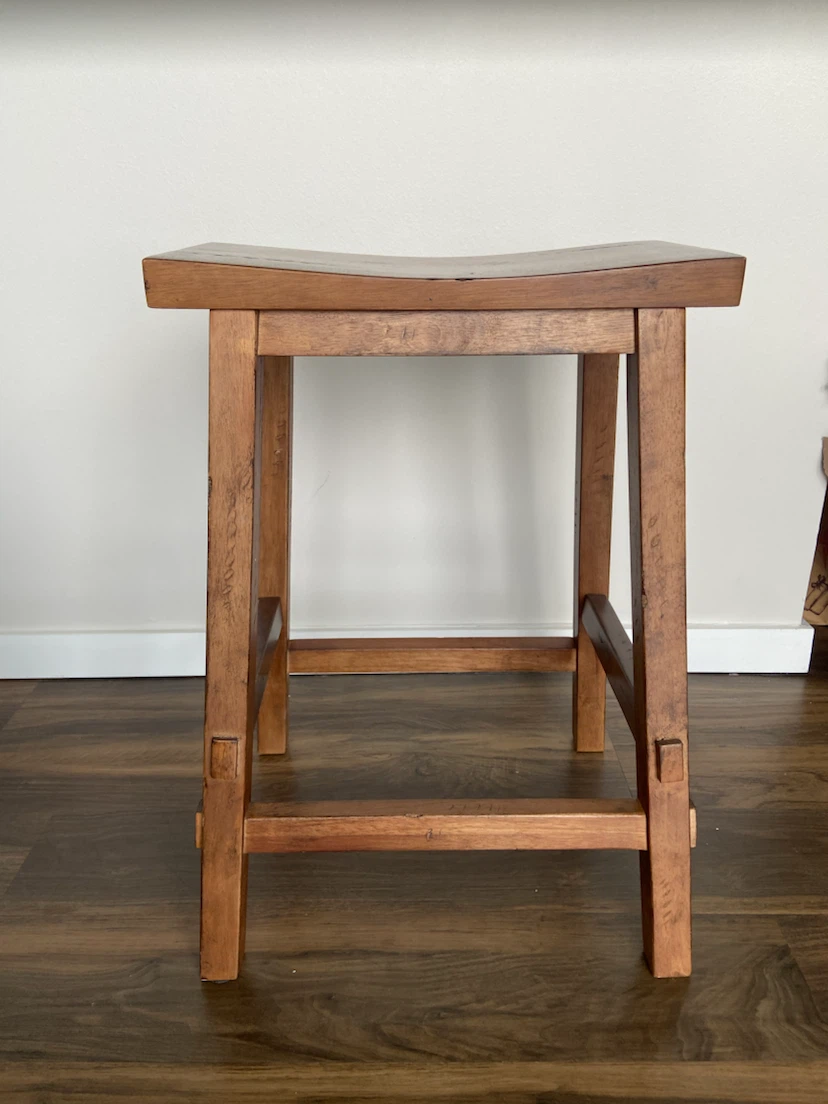 Wooden Counter Stool