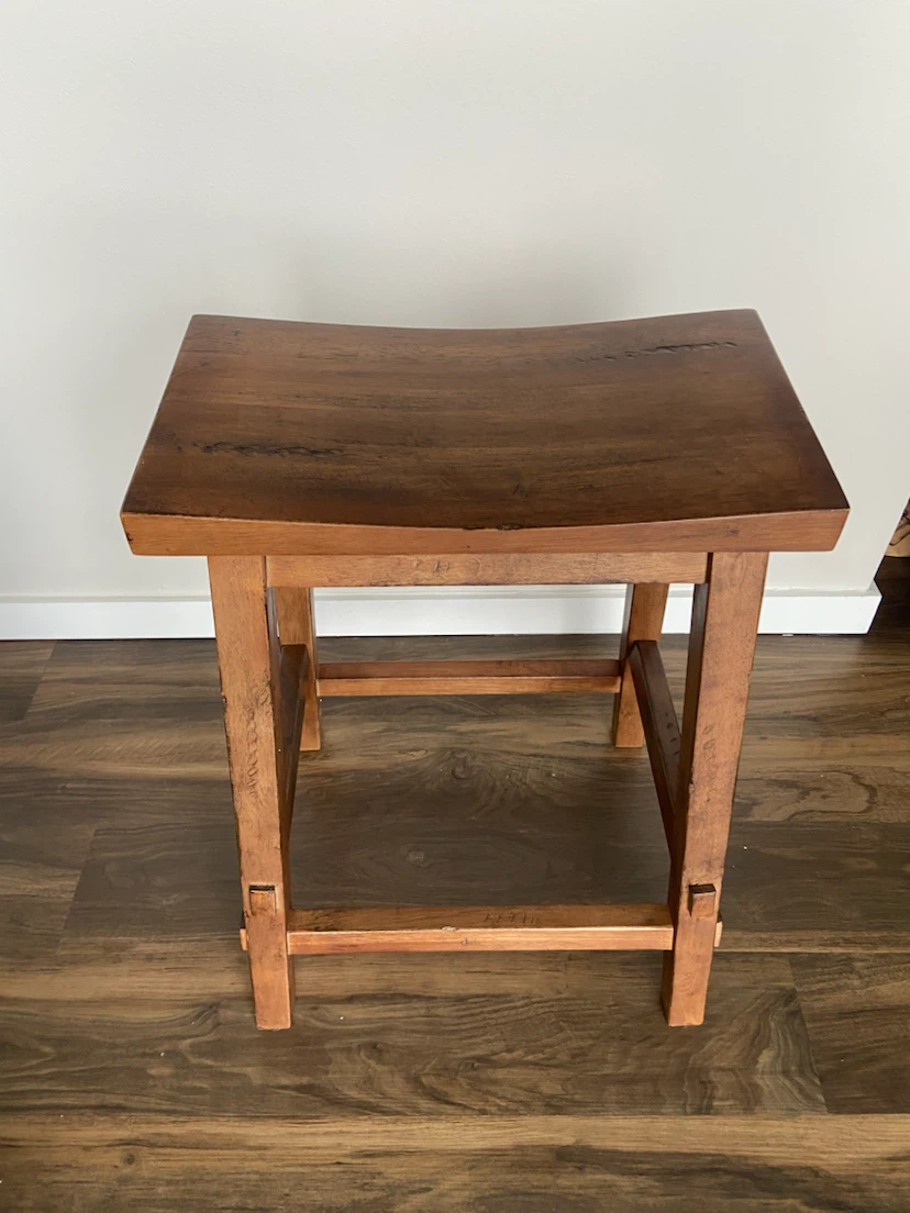 Wooden Counter Stool - photo 2