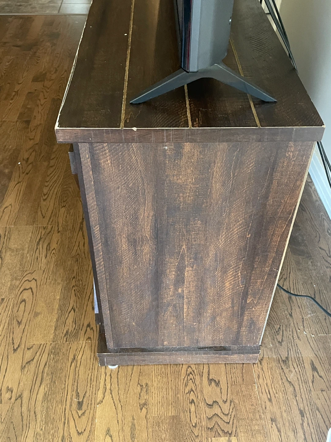 Tv stand with Electric Fireplace and storage - photo 4