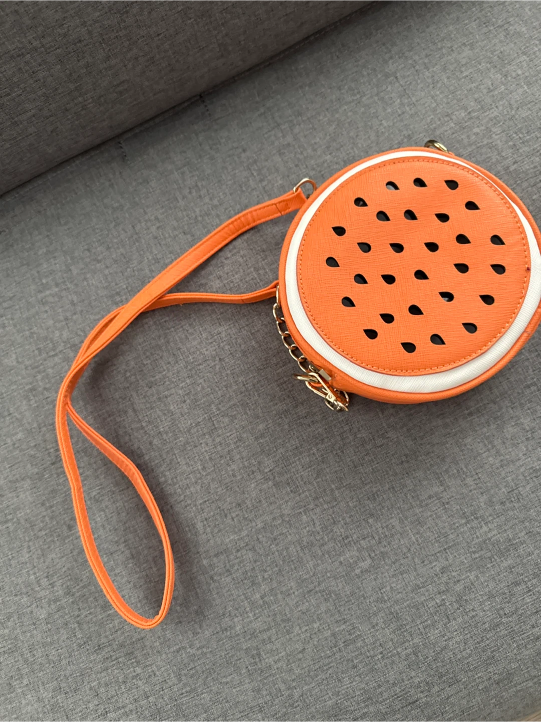 Cute Watermelon Slice Round Crossbody Bag