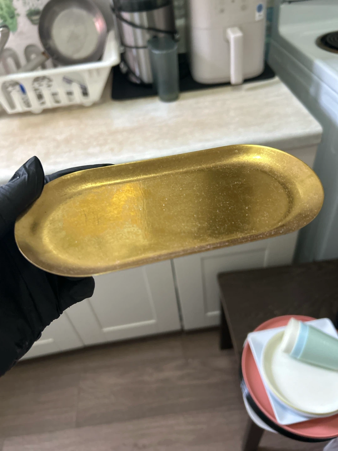 Gold Oval Tray
