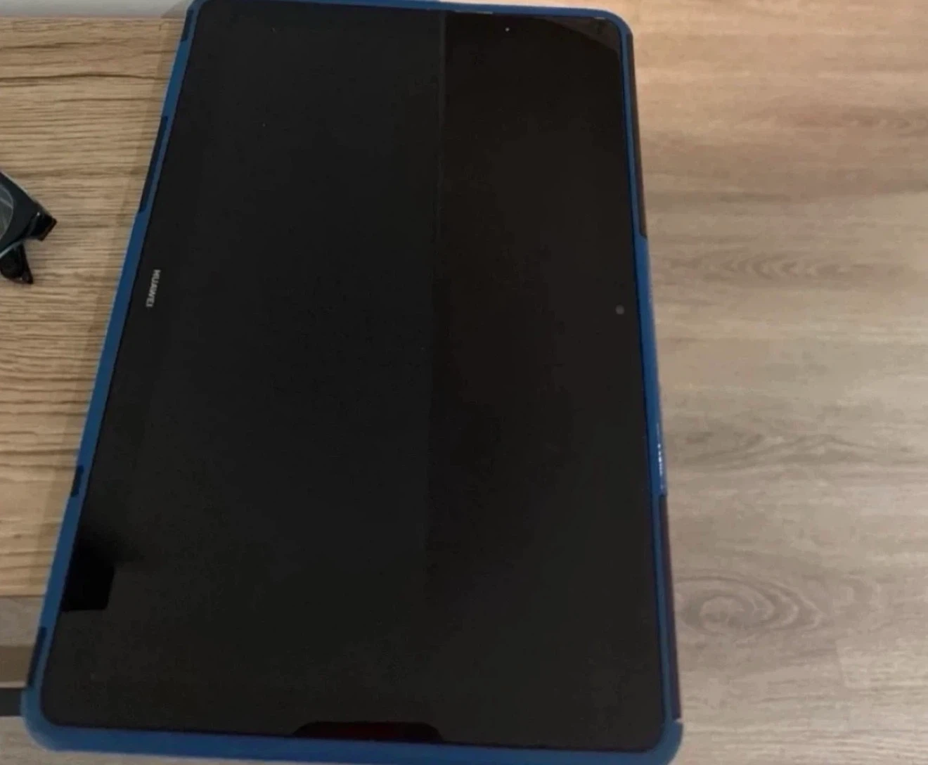 Huawei Tablet with Blue Case