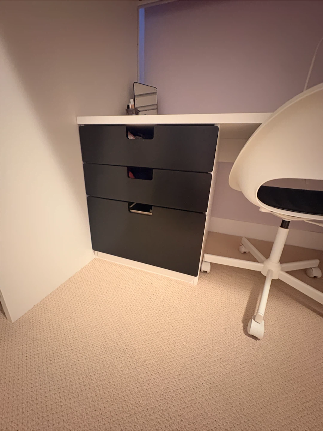 IKEA Loft Bed with Desk and Wardrobe and mattress! - photo 3
