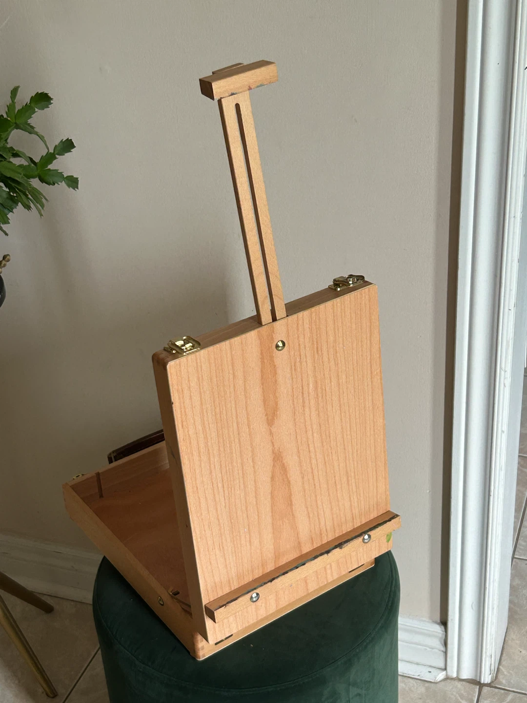 Miratuso Wooden Tabletop Art Easel Sketchbox