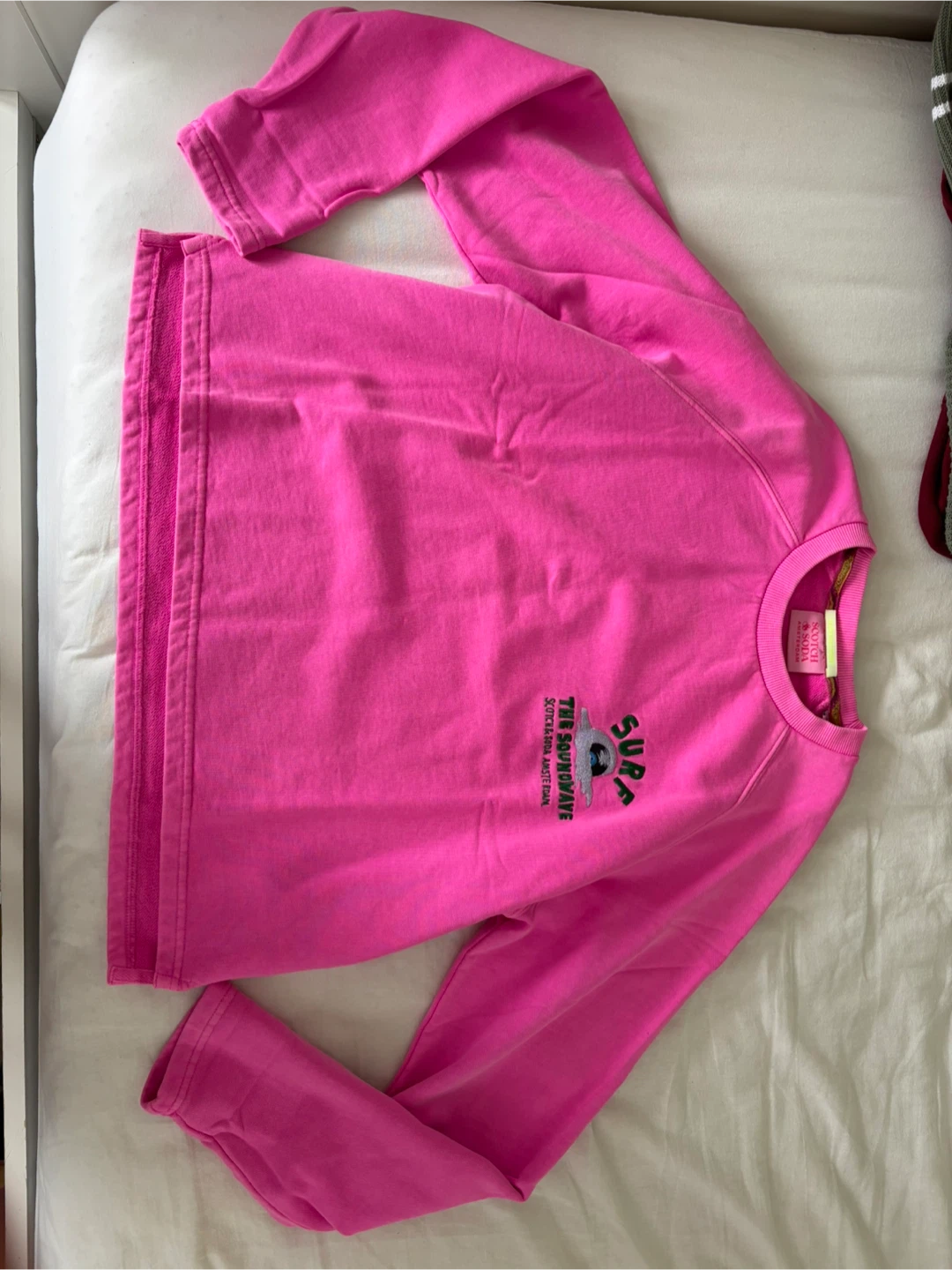 Scotch & Soda Crewneck Sweatshirt - Pink - Size Medium