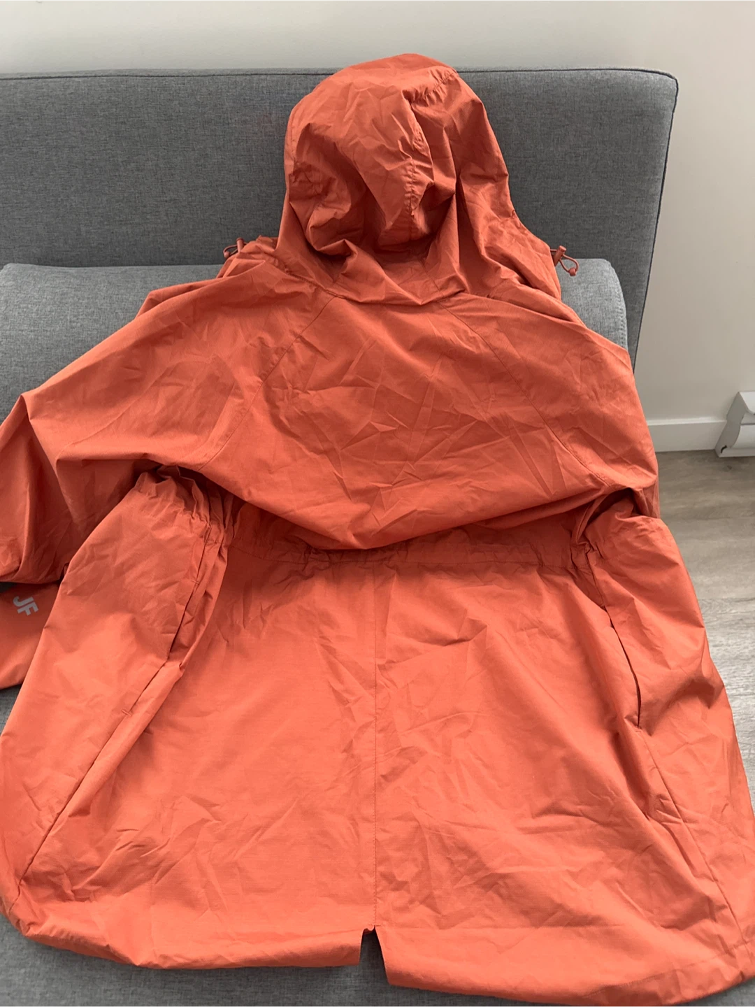 Joe Fresh Orange Hooded Rain Jacket - photo 2
