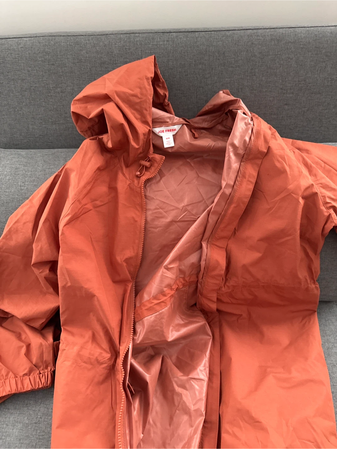 Joe Fresh Orange Hooded Rain Jacket - photo 5