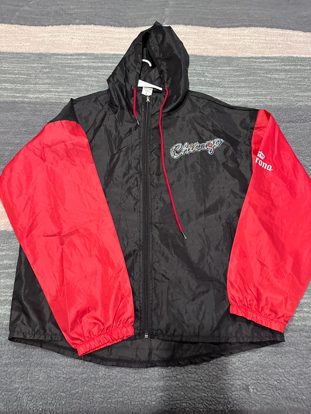 Sky High Chicago Bulls Graphic Windbreaker Jacket
