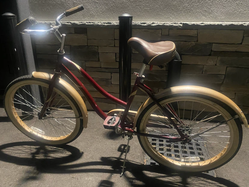 Maroon Cruiser Bicycle