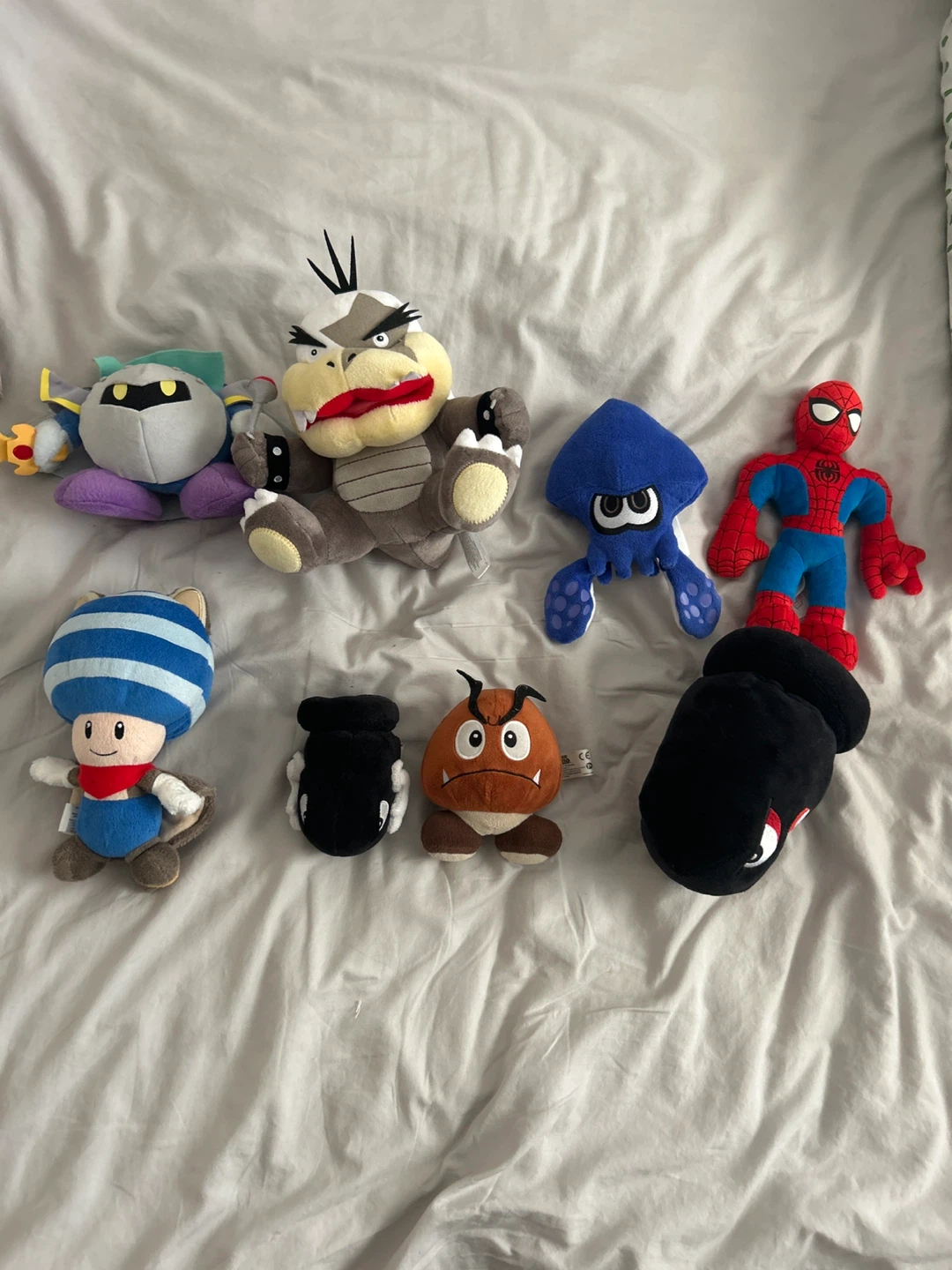 Assorted Nintendo and Marvel Plush Toys