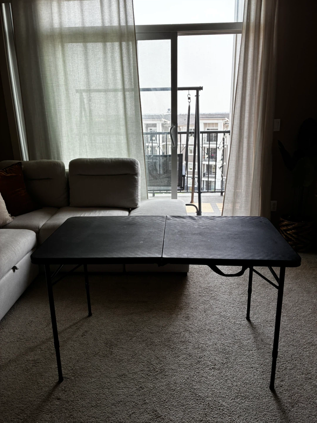 Black Folding Table
