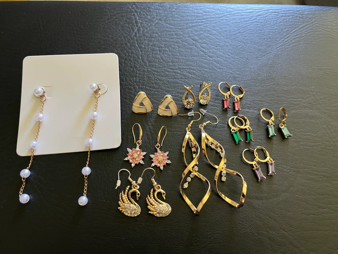 10 earrings (all for $9)