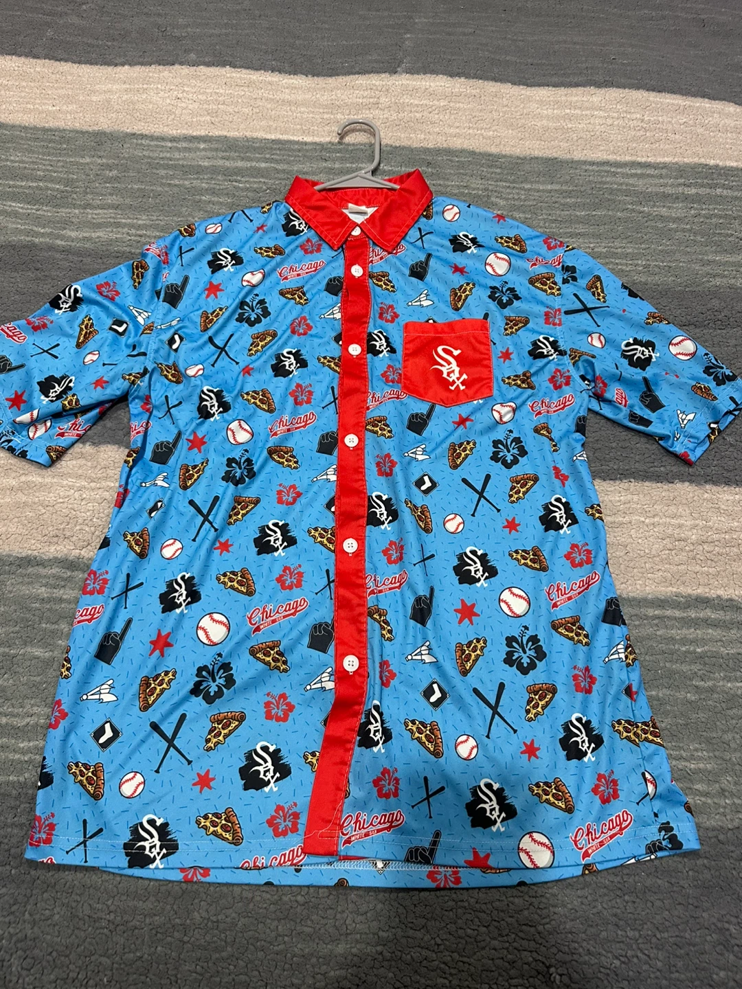 Destroyer X Baseball Print Button Up Shirt
