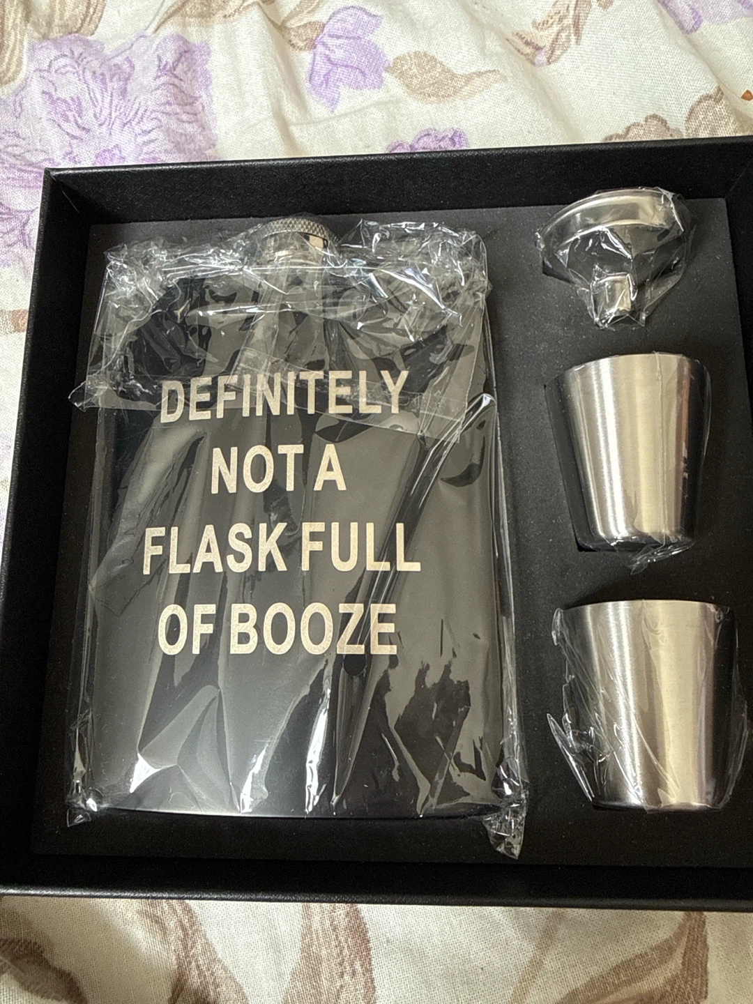Flask and Shot Glass Set
