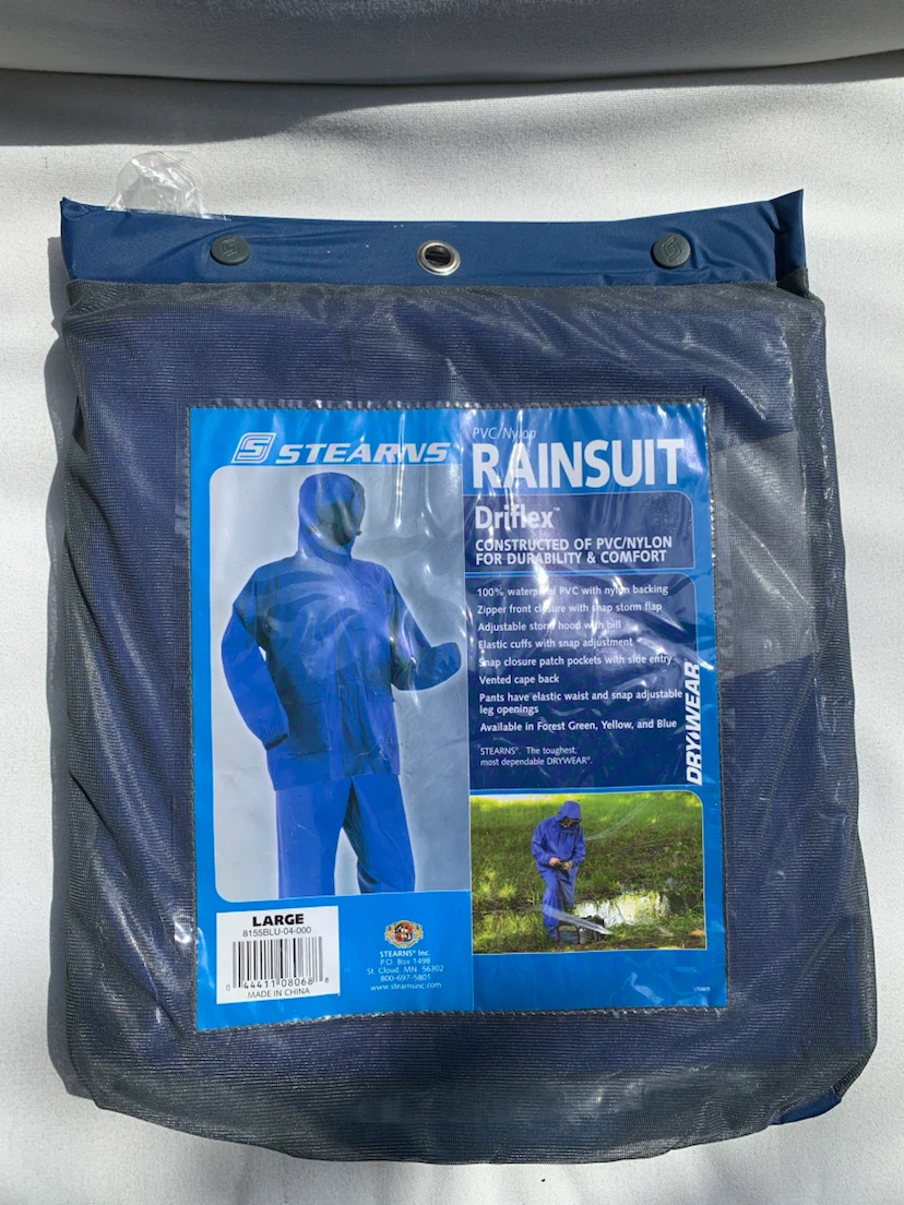 Stearns PVC/Nylon Driflex Rainsuit - Large
