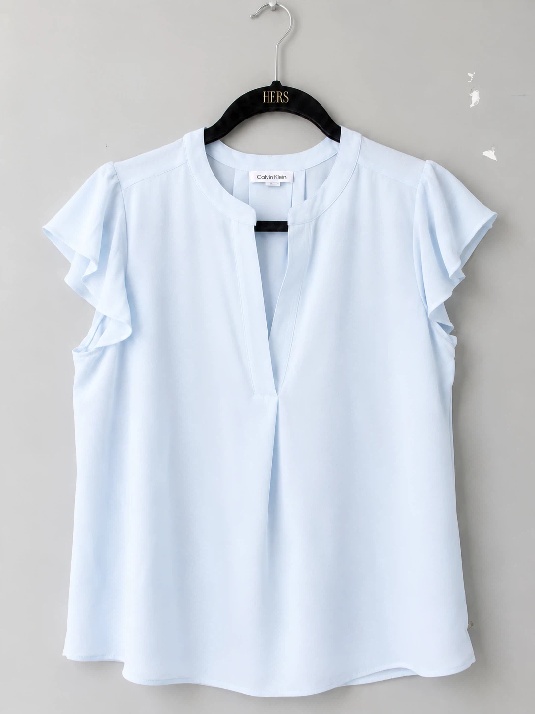 Calvin Klein Women's Light Blue Blouse - Size M - photo 3