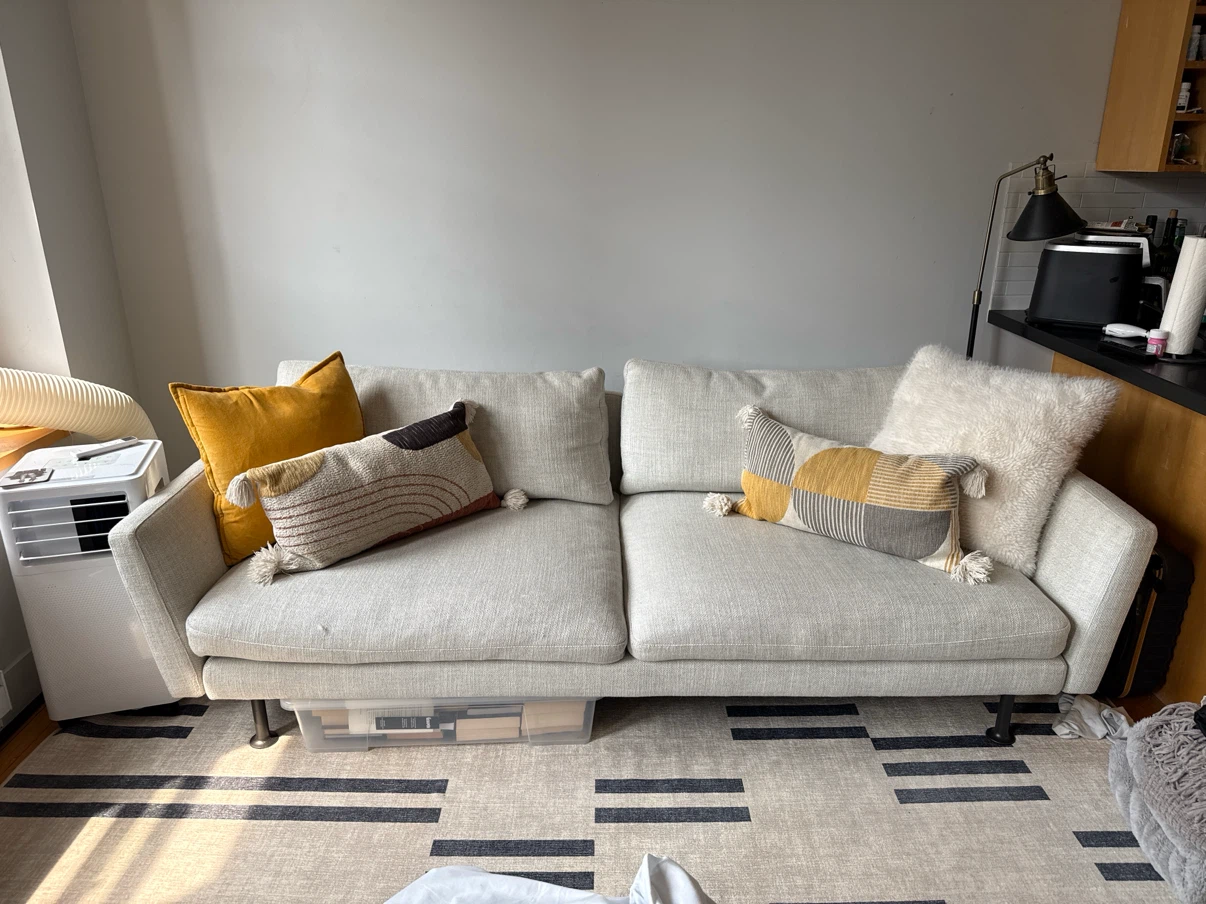 EQ3 Light Grey Sofa