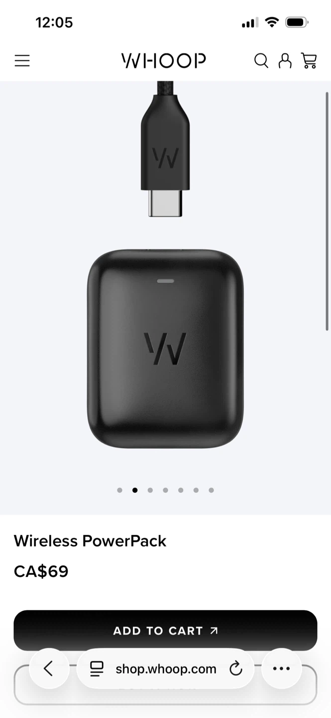 Whoop 5.0 extra battery pack + OG cable - photo 3