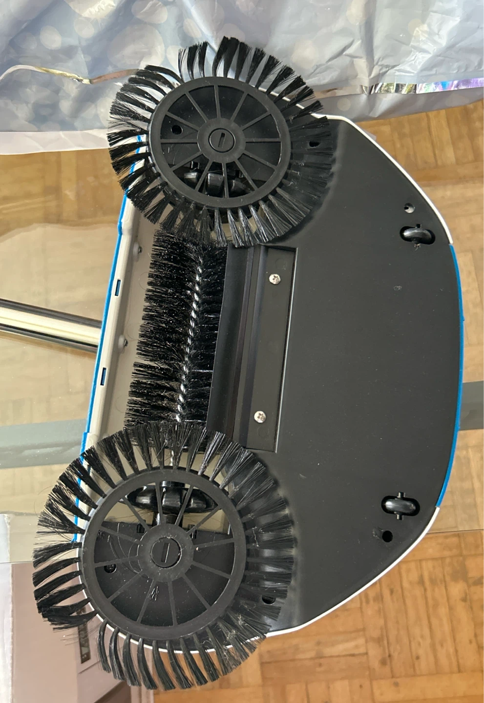 Blue and White Spin Mop Broom Sweeper - photo 3