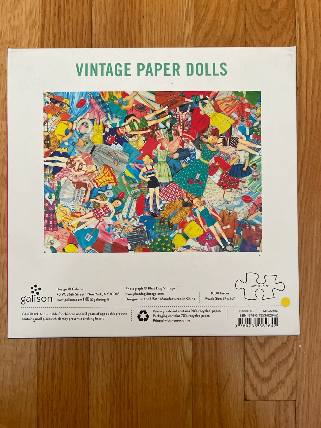 Galison Vintage Paper Dolls 1000 Piece Puzzle - photo 2