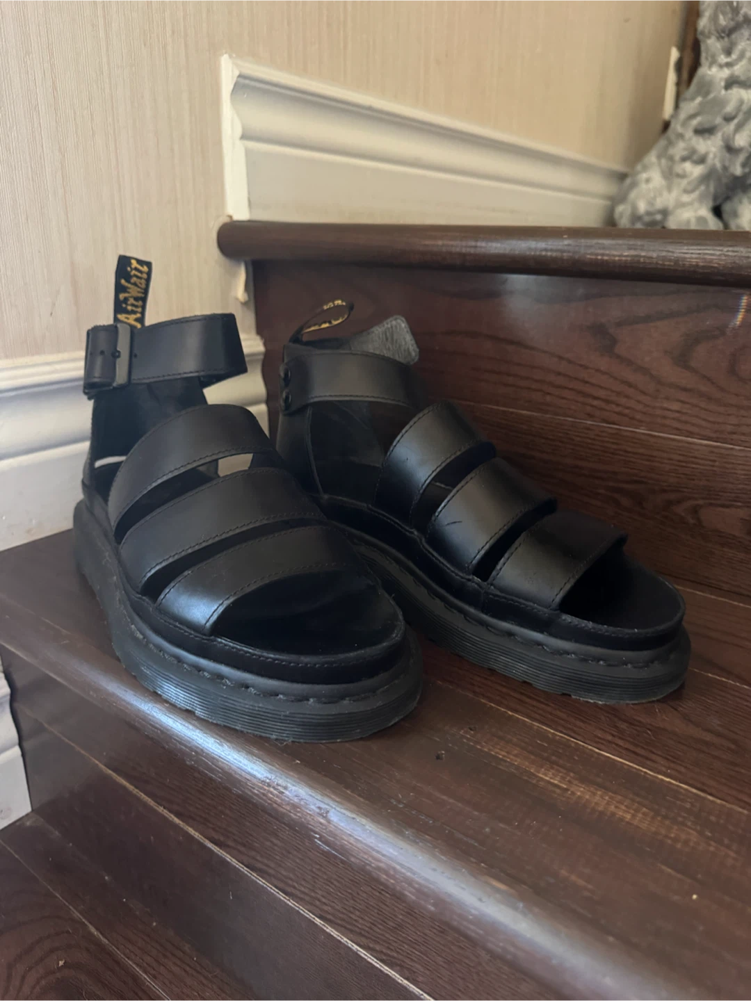 Dr. Martens Black Clarissa Sandals