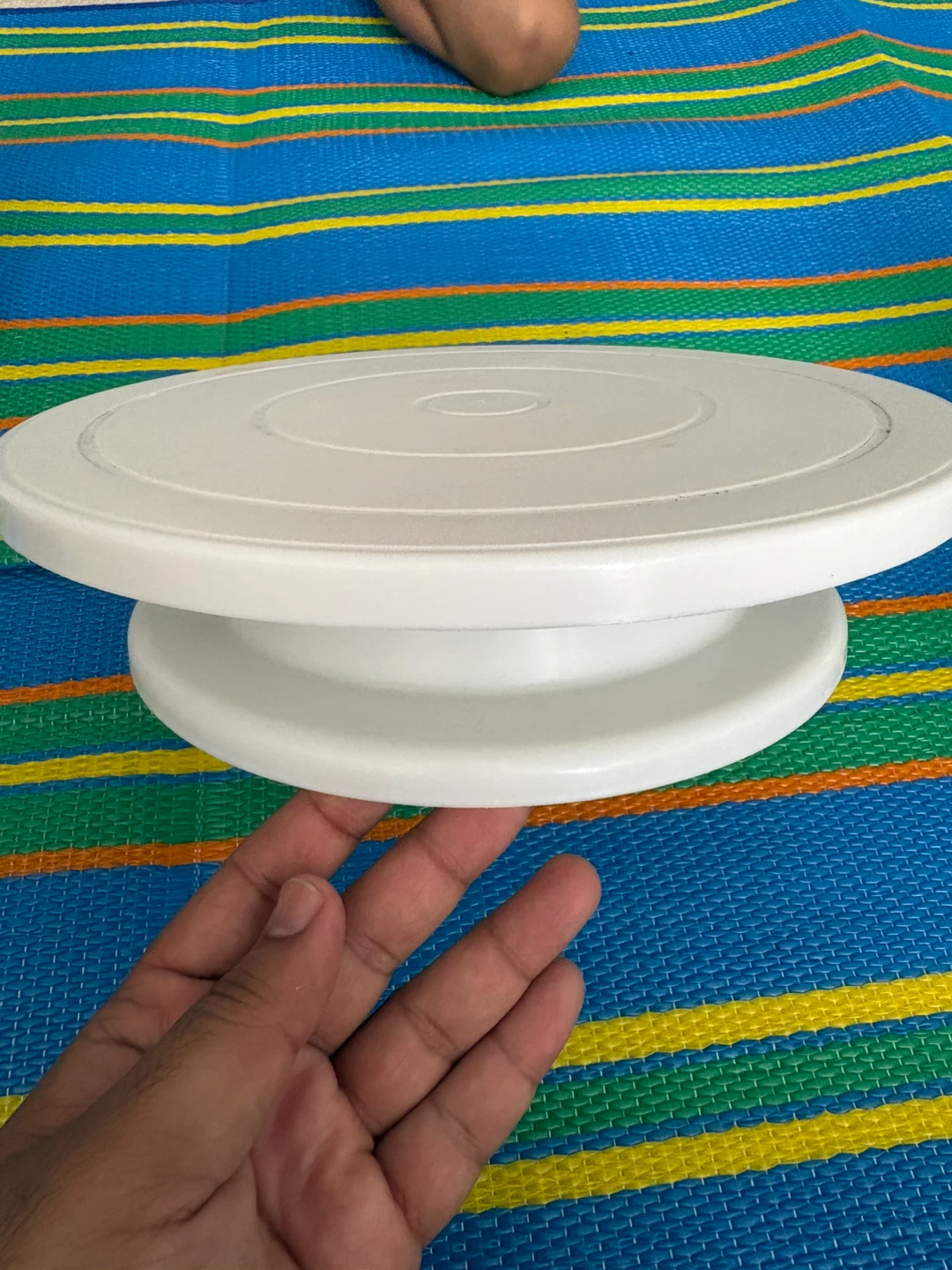 White Rotating Cake Stand - photo 2