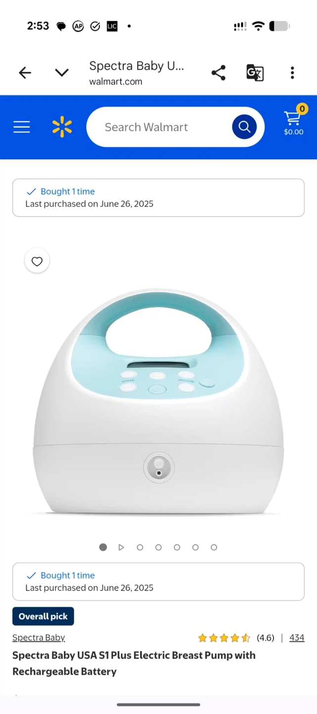 Spectra Baby USA S1 Plus Electric Breast Pump